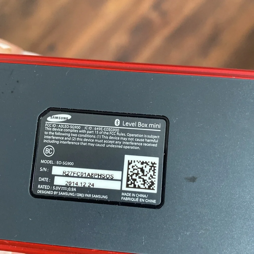 Samsung Level Box Mini Speaker Portable Bluetooth Speaker Red